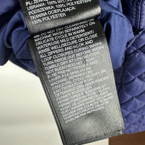 The North Face Women's Quilted Insulated Luna Jacket Coat Blue Medium - Picture 8 of 9